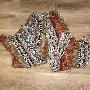 Wide leg palazzo pants